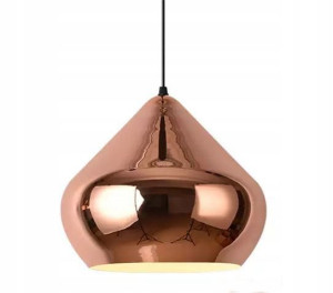 Lampa wisząca sufitowa nowoczesna różowe złoty