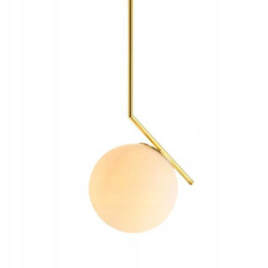 Lampa wisząca sufitowa kula nowoczesna złota