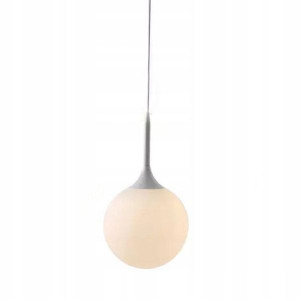 Lampa wisząca sufitowa kula nowoczesna biała duża