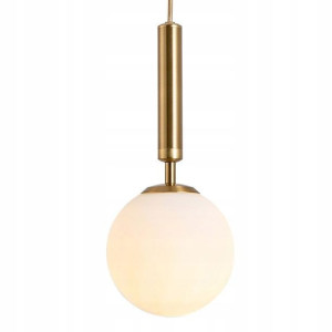 Lampa wisząca sufitowa kula nowoczesna złota