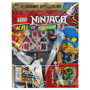 Lego Ninjago Legacy 5/2021 + Kai + Nindroid + Album Na Naklejki