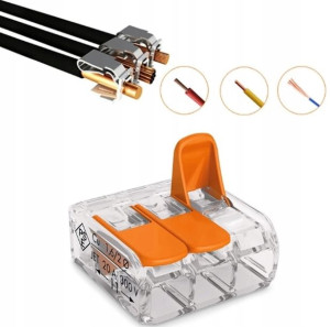 Szybkozłączka Wago 221-413 0,2-4 mm² / 3 10sztuk