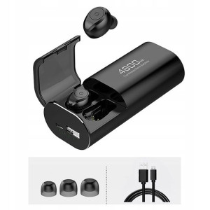 Słuchawki Bluetooth z mikrofonem Powerbank