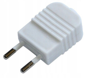 Wtyk AC sieciowy wkręcany 2,5 A biały 250 V