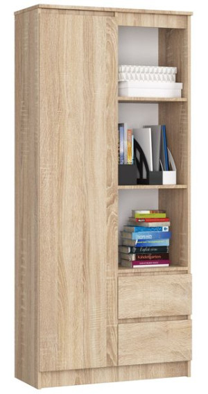 Regał Biurowy R 80 Cm Clp R11 Dąb Sonoma