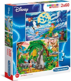 Puzzle Supercolor - Disney Classic - 2x60 Elementów - Clementoni - 21613