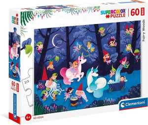 Puzzle Supercolor Maxi - Fairy Woods - 60 Elementów - Clementoni - 26468