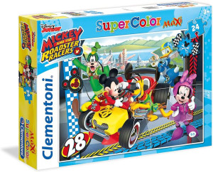 Puzzle Supercolor Maxi - Mickey I Wyścigi Terenowe - 24 El - 24481