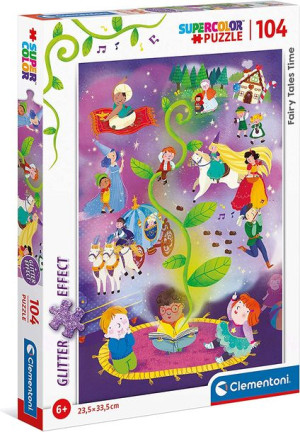 Puzzle Supercolor Brokatowe - Fairy Tales Tim - 104 Elementów - 20180