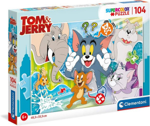 Puzzle Supercolor - Tom & Jerry - 104 Elementy - Clementoni - 27518