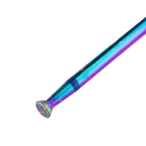 Frez Diamentowy tęczowy grzybek mini unicorn do skórek nr 20