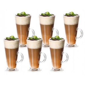 Szklanki 250 ml do kawy latte long zestaw 6 szt SZK12ZESTAW