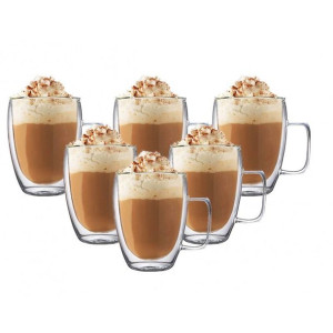 Szklanki Termiczne 350ml Do Kawy Latte Long Zestaw 6szt Szk09komplet