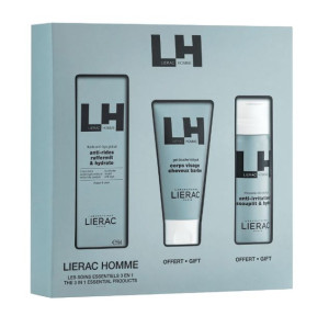 LIERAC HOMME Emulsja + żel pod prysznic + pianka do golenia