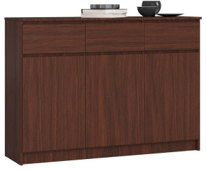 Komoda K 140 Cm 3 Drzwi 3 Szuflady Wenge