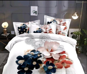 Komplet Pościeli 3d Z Subtelnym Motywem W Kwiaty