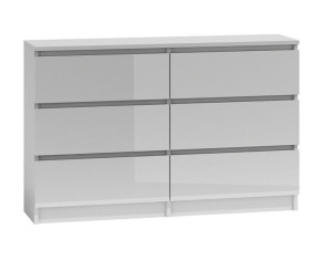 Komoda Malwa M6 120 - Biel Połysk