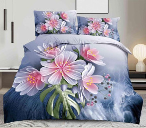 Komplet Pościeli 3d Kwiaty Podczas Burzy 160x200