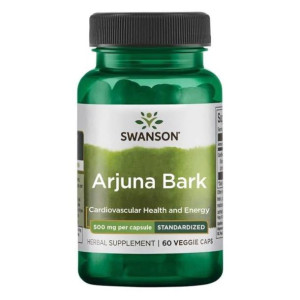 Swanson Arjuna Bark (Ekstrakt z Migdałecznika) 500mg 60 kapsułek