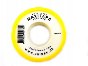 Taśma Teflonowa Ptfe 12m X 12mm X 0.1mm Do Gazu!