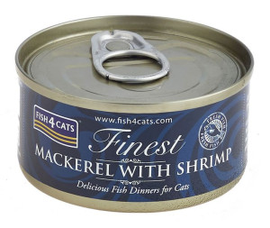 Fish4Cats Mokra Makrela Krewetki 70g