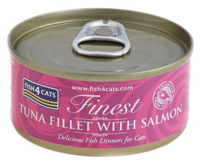 Fish4Cats Mokra Tuńczyk Łosoś 70g