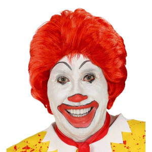 Czerwona Peruka Klauna Halloween Clown