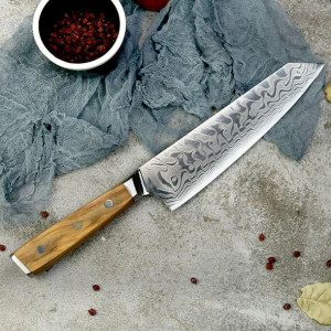 Nóż Japoński GYUTO Szefa Kuchni na Prezent Piękny - Kitakaze Japan