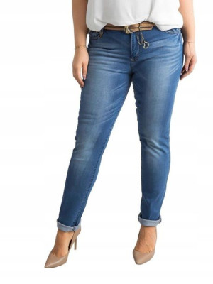 Spodnie Damskie Jeansowe Jeans Jeansy Plus Size