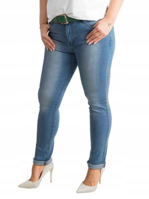 Spodnie Damskie Jeansowe Jeansy Jeans Plus Size