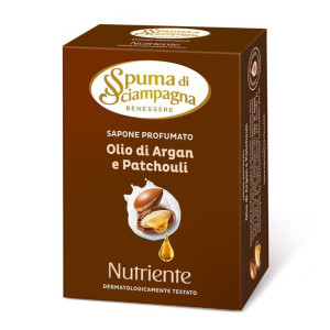 Spuma di Sciampagna Argan i paczuli - mydło w kostce (90 gr)