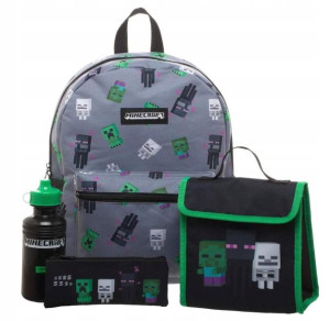 Plecak Minecraft Torba Zestaw Piórnik+bidon Gratis