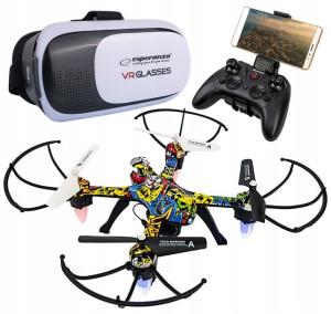 Dron Z Kamerą Wifi + Okulary Vr Podgląd Na Żywo