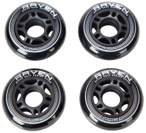 Kółka do rolek Raven 80mm black Komplet 4 sztuk