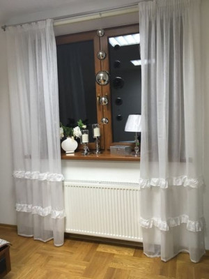 Firana Lorena biała (z opcją skrócenia)