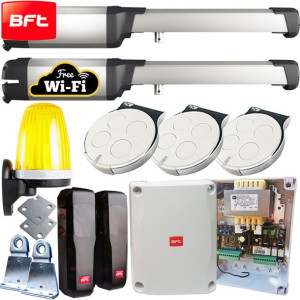 Napęd do bram skrzydłowych BFT PHOBOS BT A25 WIFI fotokomórki, piloty