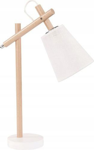 Tk Lighting Lampa Stołowa 667 Vaio White Drewno
