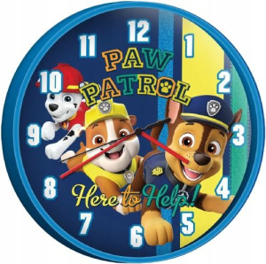 Zegar Na Ścianę Psi Patrol Do Pokoju Dziecięcego