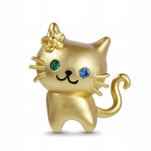 GNOCE - Charms Cat Charm Bead Gold