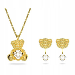 SWAROVSKI - Zestaw Teddy Gold Tone GOS