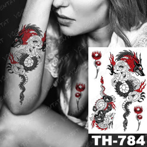 Tatuaż Zmywalny Tymczasowe Tatuaże Duże 05-th784