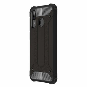 Hybrid Armor Pancerne Hybrydowe Etui Pokrowiec Samsung Galaxy A30 Czarny
