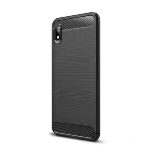 Carbon Case Elastyczne Etui Pokrowiec Xiaomi Redmi 7a Czarny