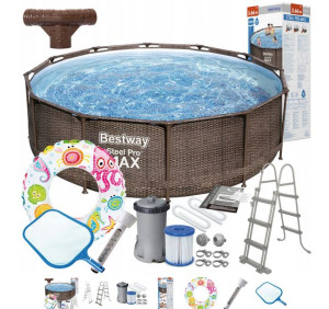 Basen stelażowy 366x100cm 9w1 Bestway 56709