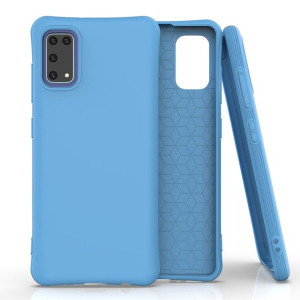 Soft Color Case Elastyczne Żelowe Etui Do Samsung Galaxy A41 Niebieski