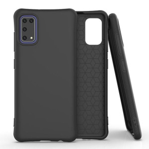 Soft Color Case Elastyczne Żelowe Etui Do Samsung Galaxy A41 Czarny