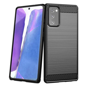 Carbon Case Elastyczne Etui Pokrowiec Samsung Galaxy Note 20 Czarny
