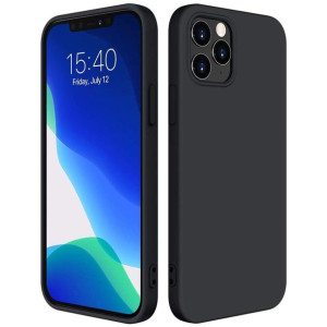 Silicone Case Elastyczne Silikonowe Etui Pokrowiec Iphone 12 Mini Czarny