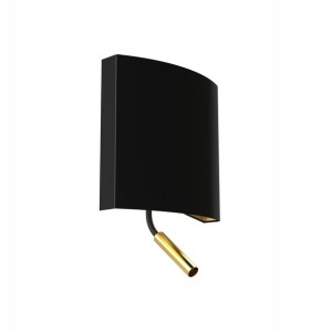 Czarno Złoty Kinkiet Z Ledem Borde Ii Black/Gold