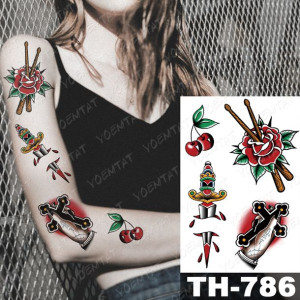 Tatuaż Zmywalny Tymczasowe Tatuaże Na Impreze 15-th786